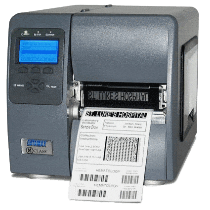 Hình ảnh minh họa của máy in mã vạch công nghiệp Datamax M-4308